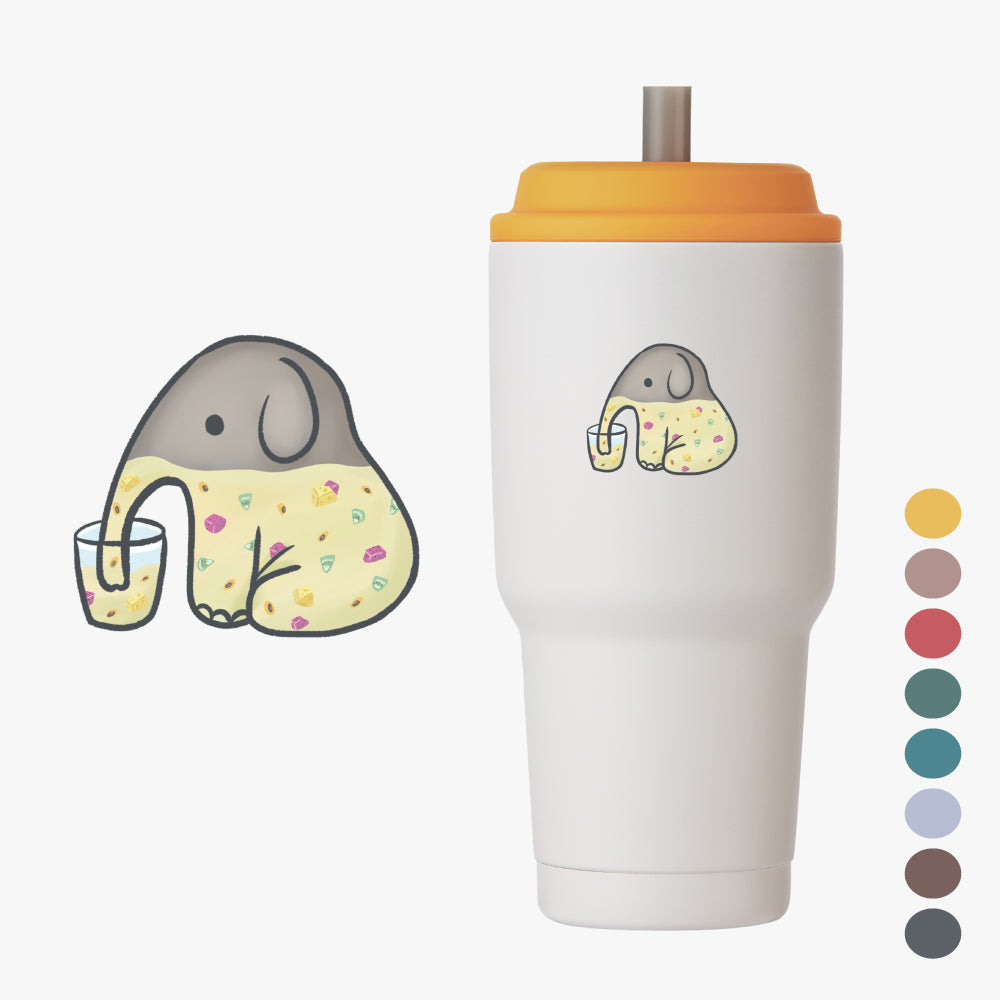 速吸杯二代900ml (內膽陶瓷層) - 老虎