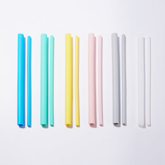 【1盒2支】矽膠吸管 - 靈活Q彈的飲料好夥伴