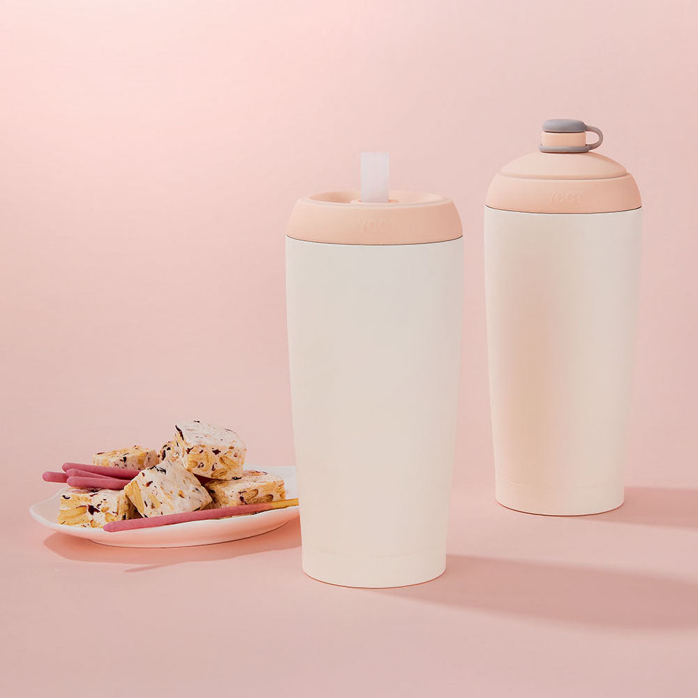 速吸杯二代550ml (內膽陶瓷層) - 淺焙棕