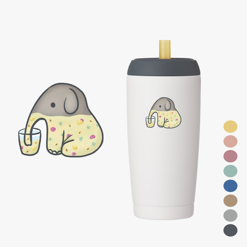 速吸杯二代550ml (內膽陶瓷層) - 大象